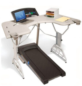 Treadmill walking desk.